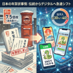 日本でまだ年賀状を出す人は何割ですか？