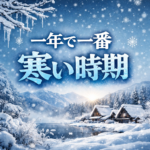 一年で一番寒い時期はいつ？