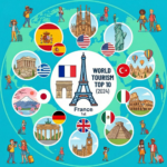 海外からの観光客の多い国ベスト１０を教えてください。