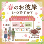 春の彼岸はいつですか？