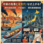中東で戦争が起きると電気代も上がりますか？